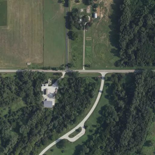 Bird's eye view of the campground