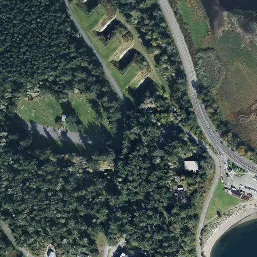 Bird's eye view of the campground