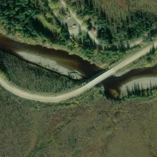 Bird's eye view of the campground
