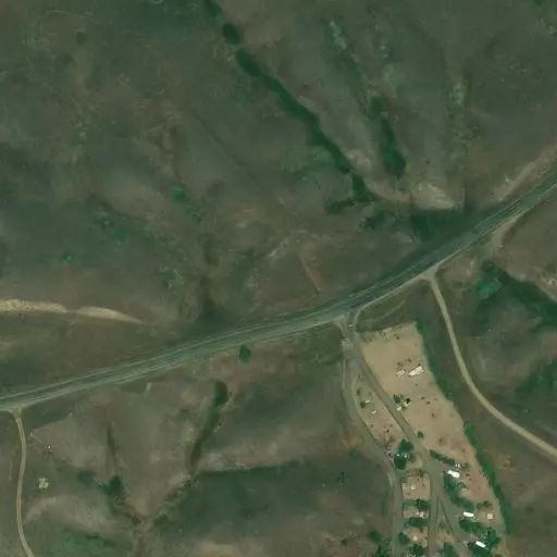 Bird's eye view of the campground