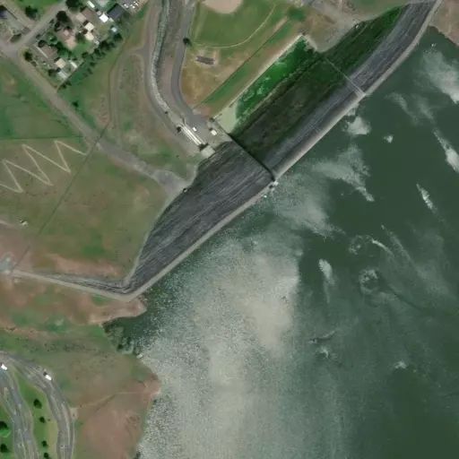 Bird's eye view of the campground