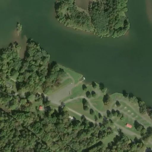 Bird's eye view of the campground