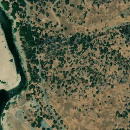 Bird's eye view of the campground