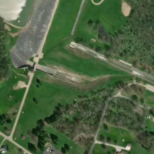 Bird's eye view of the campground