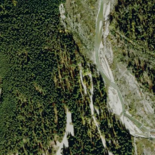 Bird's eye view of the campground