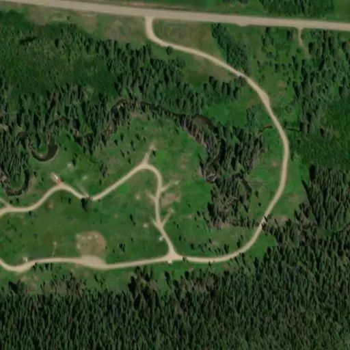 Bird's eye view of the campground