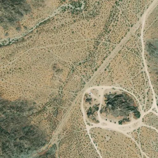 Bird's eye view of the campground