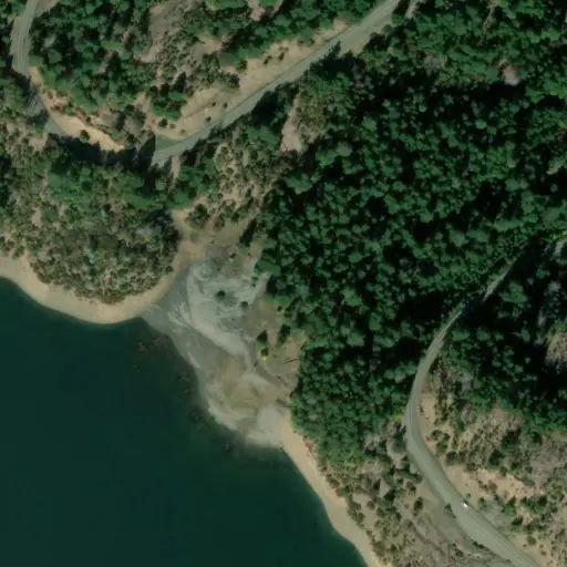 Bird's eye view of the campground