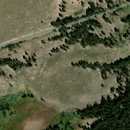 Bird's eye view of the campground