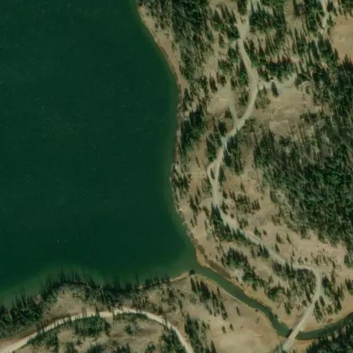 Bird's eye view of the campground