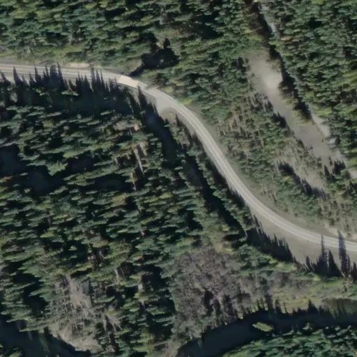 Bird's eye view of the campground