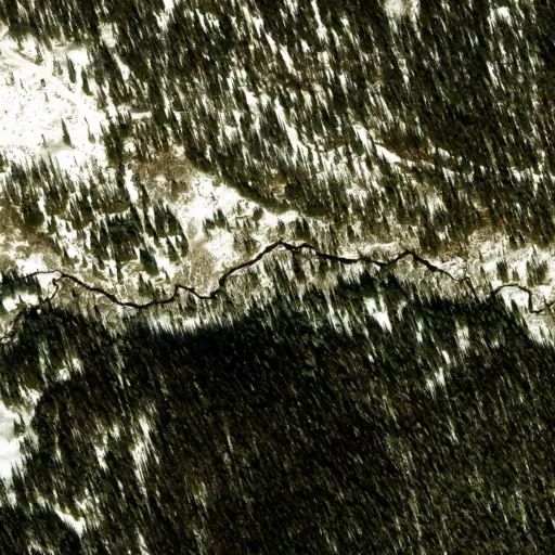 Bird's eye view of the campground
