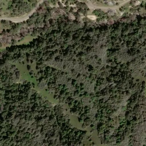 Bird's eye view of the campground