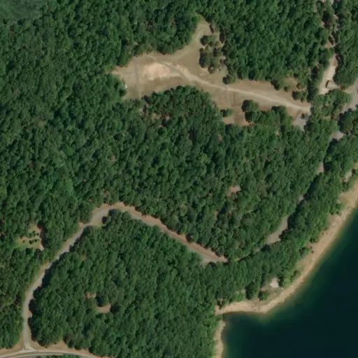 Bird's eye view of the campground