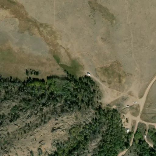 Bird's eye view of the campground