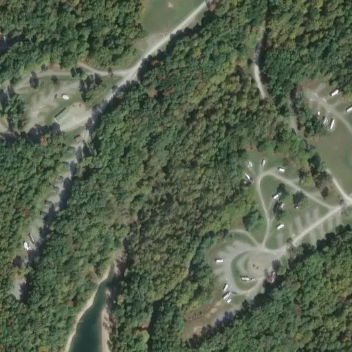 Bird's eye view of the campground