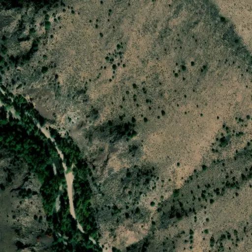Bird's eye view of the campground