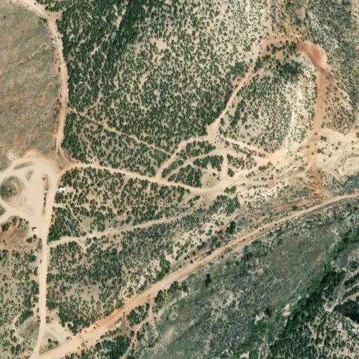 Bird's eye view of the campground