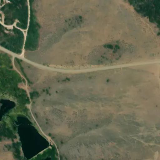 Bird's eye view of the campground