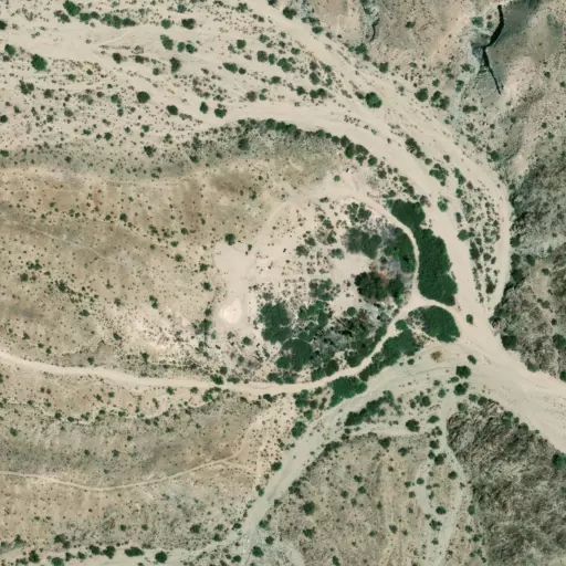 Bird's eye view of the campground