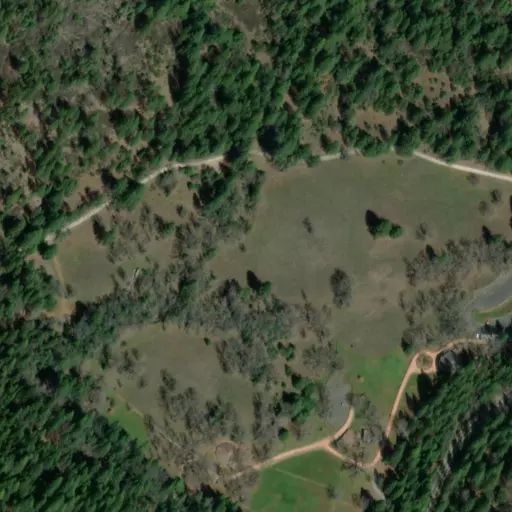 Bird's eye view of the campground