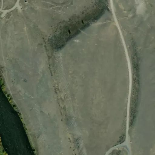 Bird's eye view of the campground