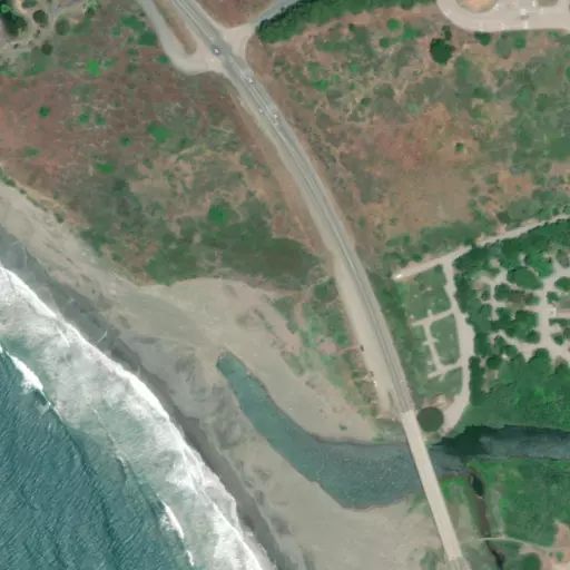 Bird's eye view of the campground