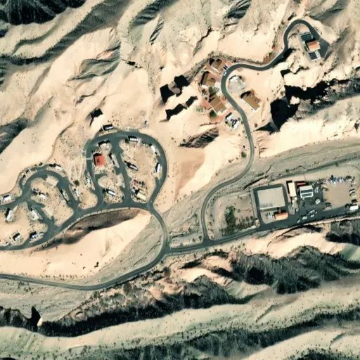Bird's eye view of the campground