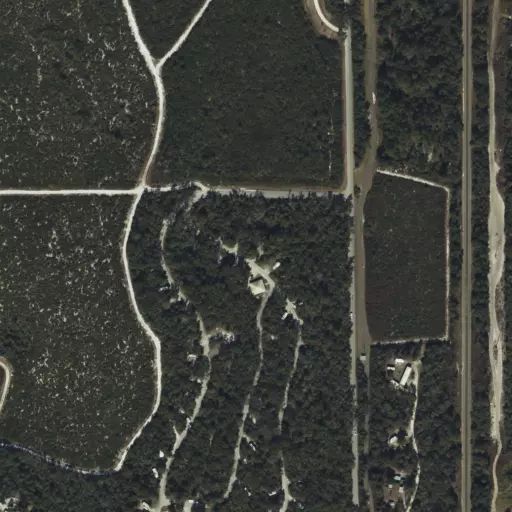 Bird's eye view of the campground