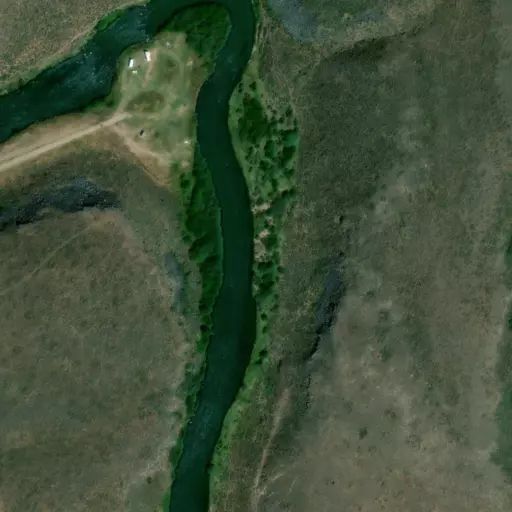 Bird's eye view of the campground