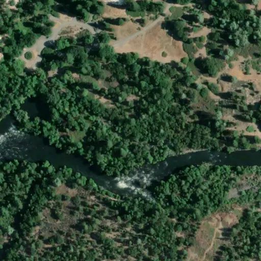 Bird's eye view of the campground