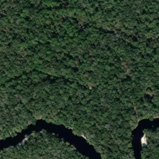 Bird's eye view of the campground