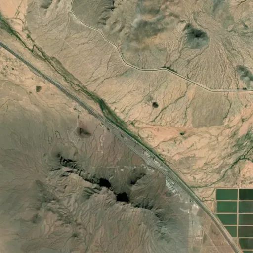 Bird's eye view of the campground