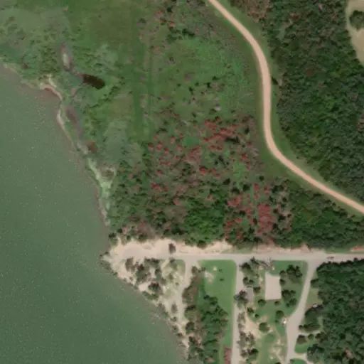 Bird's eye view of the campground