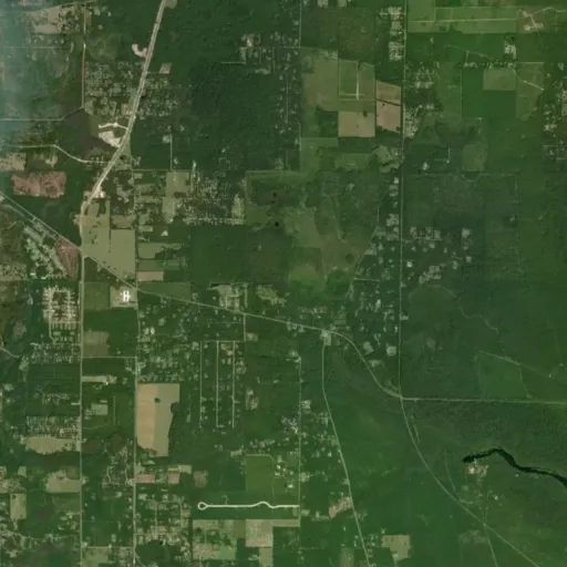 Bird's eye view of the campground