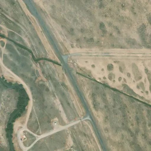 Bird's eye view of the campground