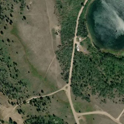 Bird's eye view of the campground