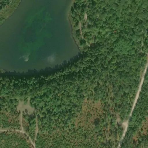 Bird's eye view of the campground