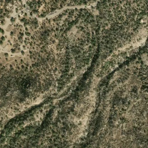 Bird's eye view of the campground
