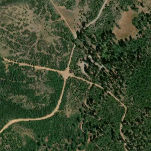 Bird's eye view of the campground