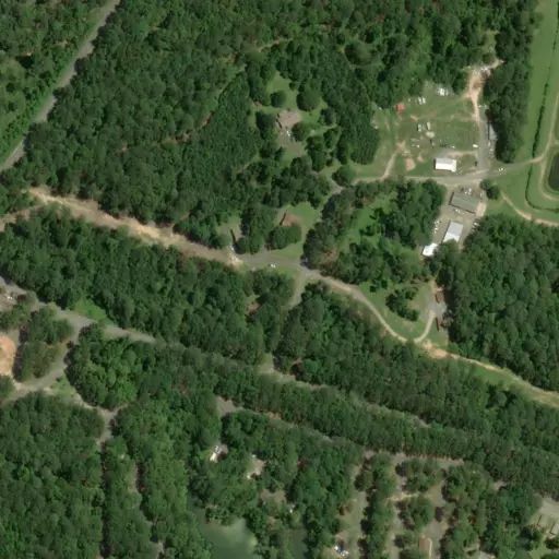 Bird's eye view of the campground