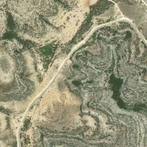 Bird's eye view of the campground