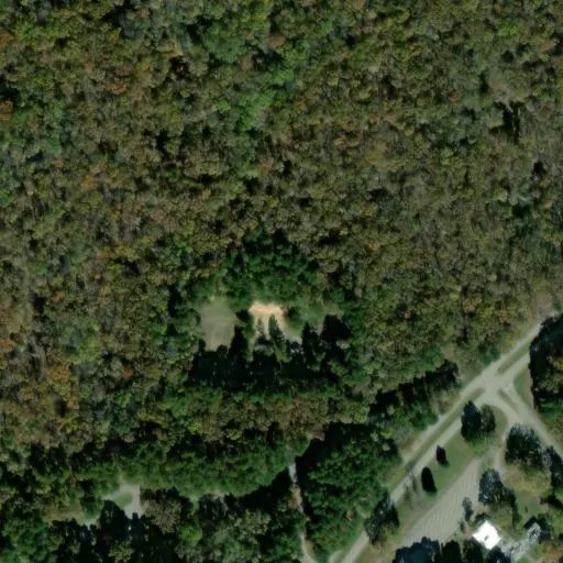 Bird's eye view of the campground