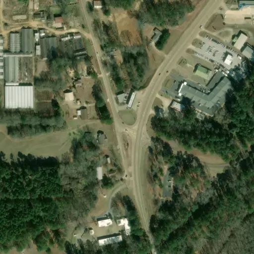 Bird's eye view of the campground