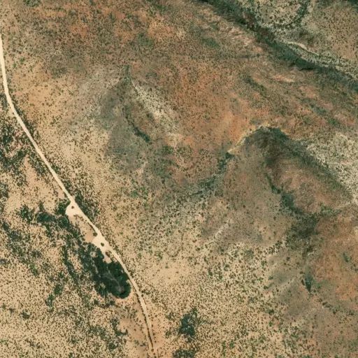 Bird's eye view of the campground