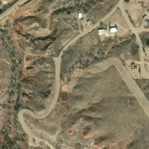 Bird's eye view of the campground