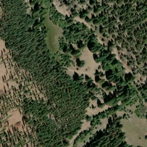 Bird's eye view of the campground