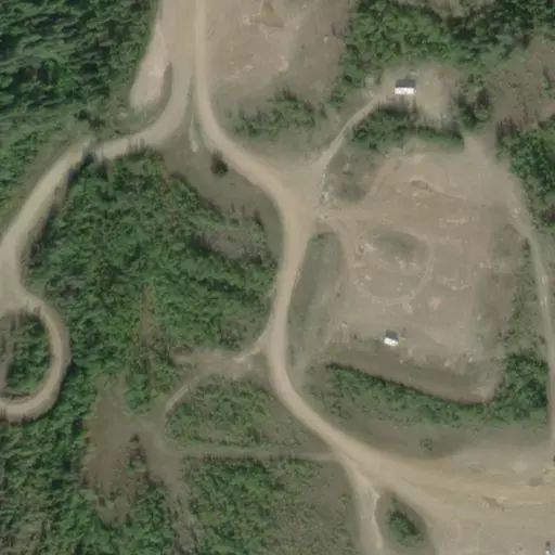 Bird's eye view of the campground