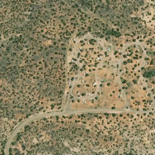 Bird's eye view of the campground