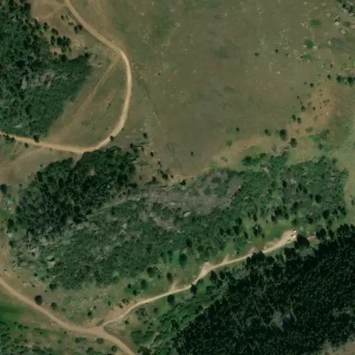 Bird's eye view of the campground